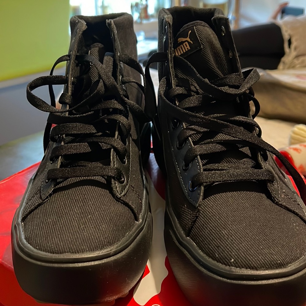 Puma Black Sneakers size 9 women.
